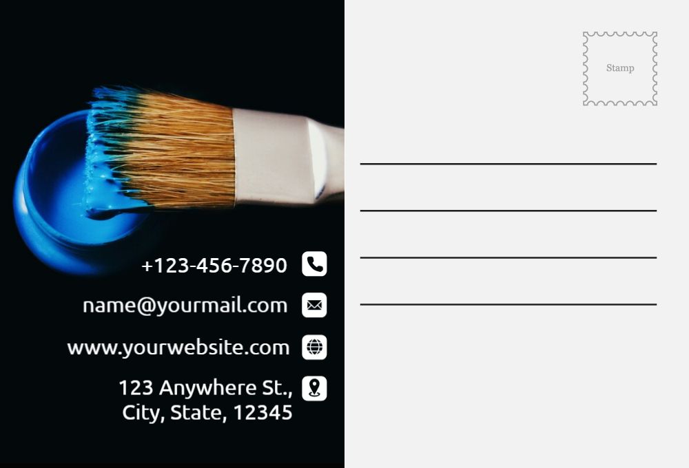 Illustrative Postcard Printing template preview 43