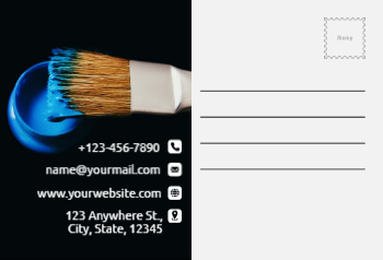 Illustrative Postcard Printing template preview 14