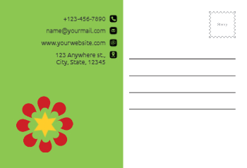 Communication Postcard Printing template preview 18