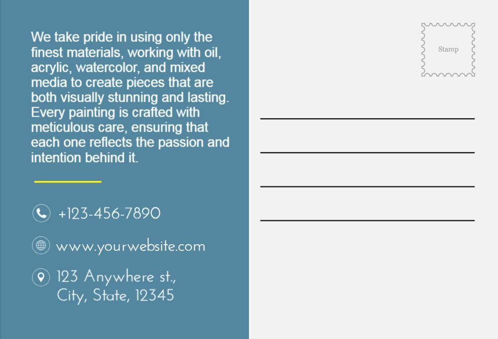 Illustrative Postcard Printing template preview 53