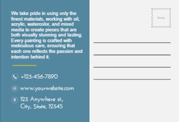 Illustrative Postcard Printing template preview 24