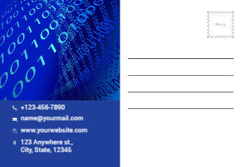 It And Internet Postcard Printing template preview 8