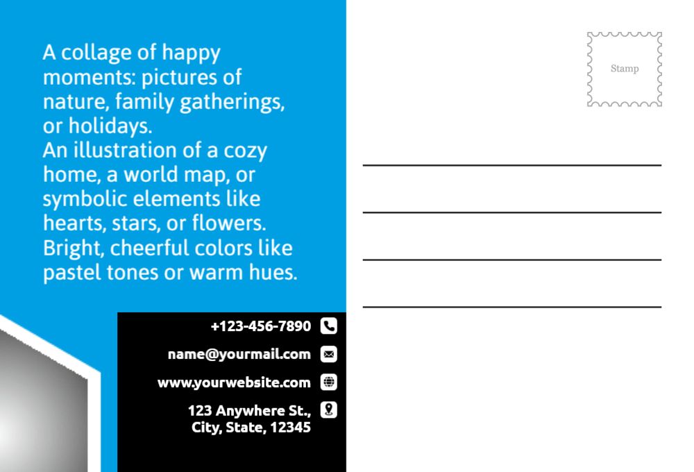 Stay In Touch Postcard Printing template preview 51