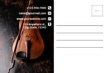 Music Dj Postcard Printing template preview 18