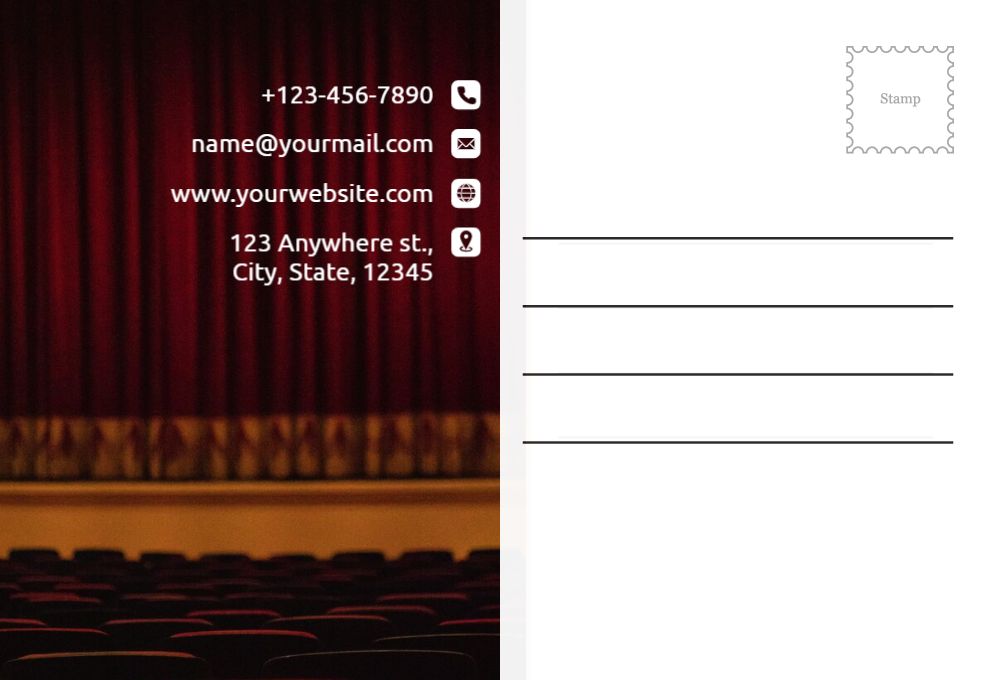 Entertainment Postcard Printing template preview 39