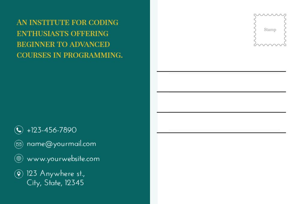 Education And Training Postcard Printing template preview 41
