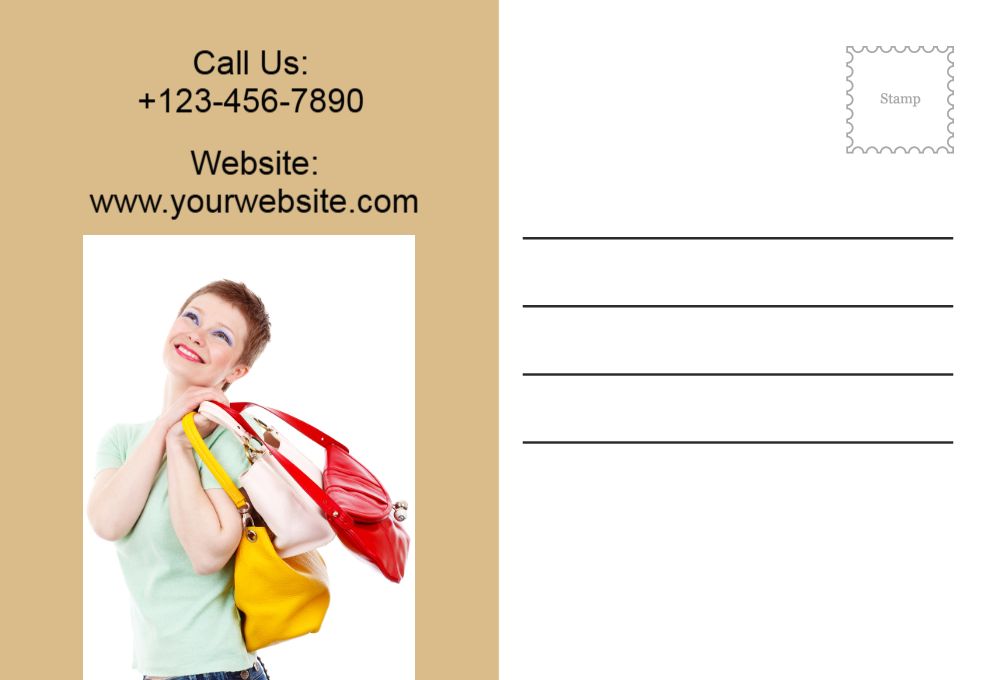 Retail Shop Stores Postcard Printing template preview 43