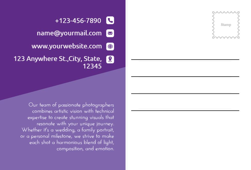 Arts And Photography Postcard Printing template preview 39