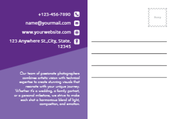 Arts And Photography Postcard Printing template preview 10