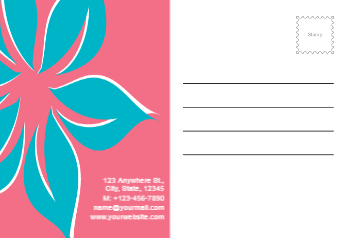 Flowers Postcard Printing template preview 18