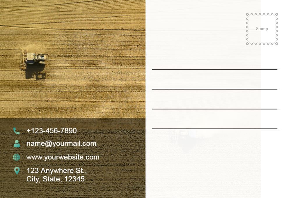 Flowers Postcard Printing template preview 41