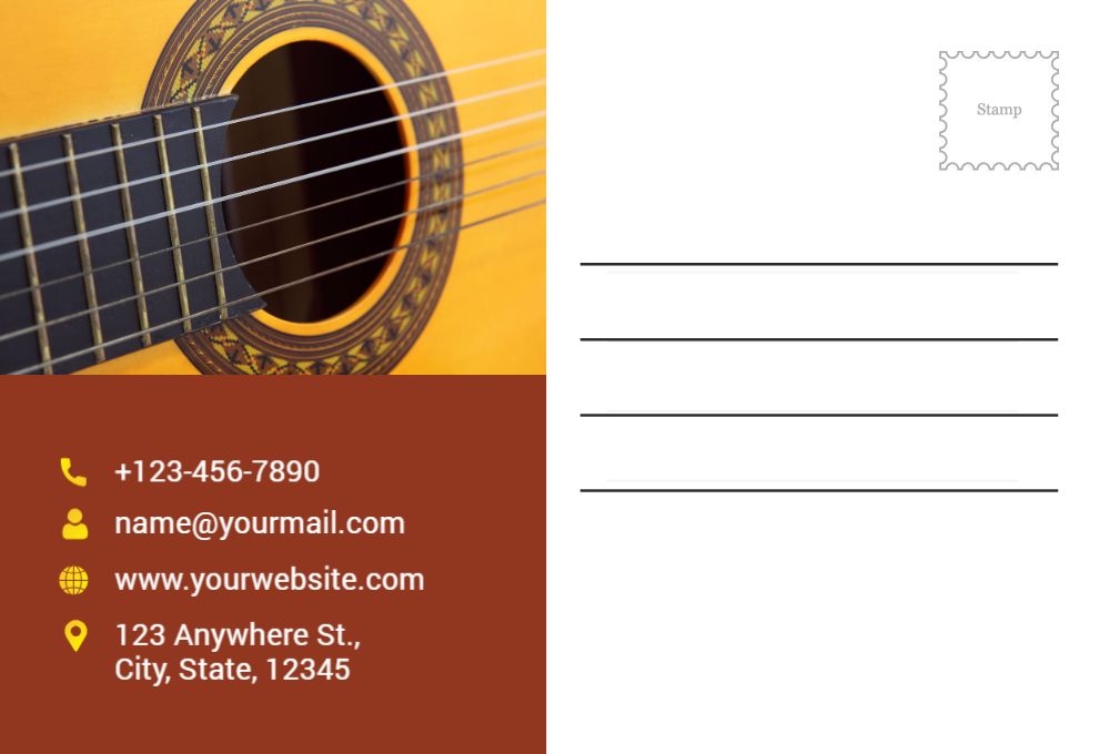Music Dj Postcard Printing template preview 33
