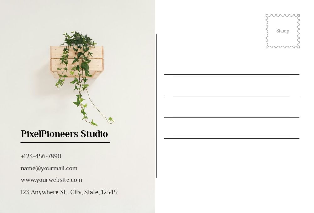 Basic Postcard Printing template preview 41