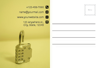 Security Postcard Printing template preview 6