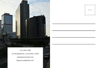 Transportation And Logistics Postcard Printing template preview 24