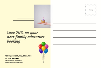 Happy Birthday Postcard Printing template preview 24