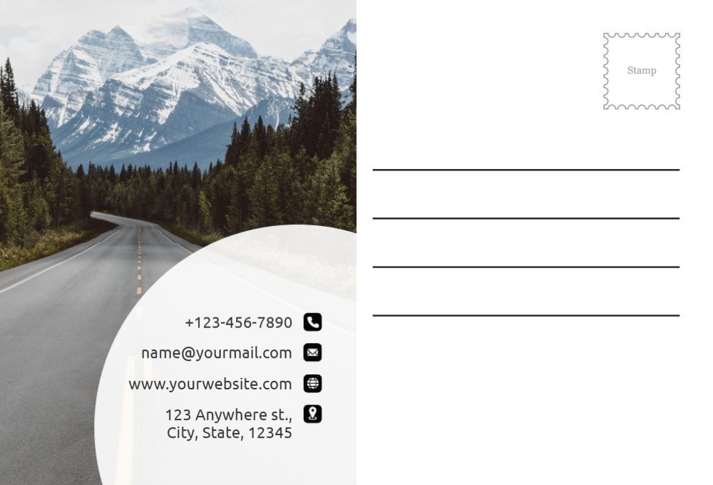 Travels Postcard Printing template preview 57