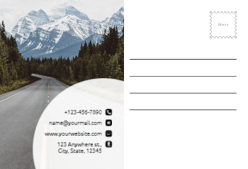 Travels Postcard Printing template preview 28
