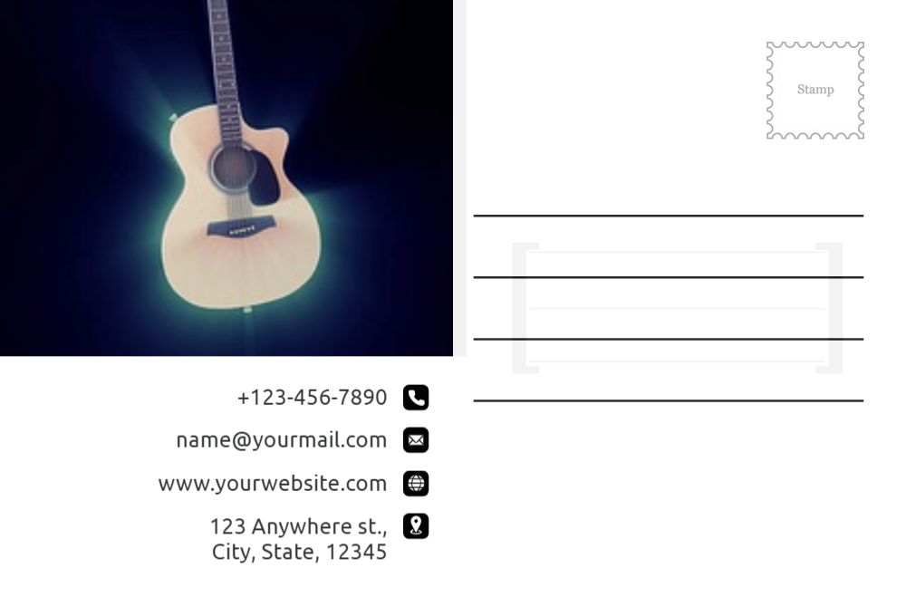 Music Dj Postcard Printing template preview 53