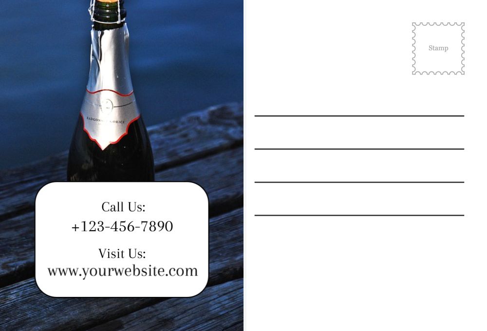 New Year Rush Postcards Printing template preview 37