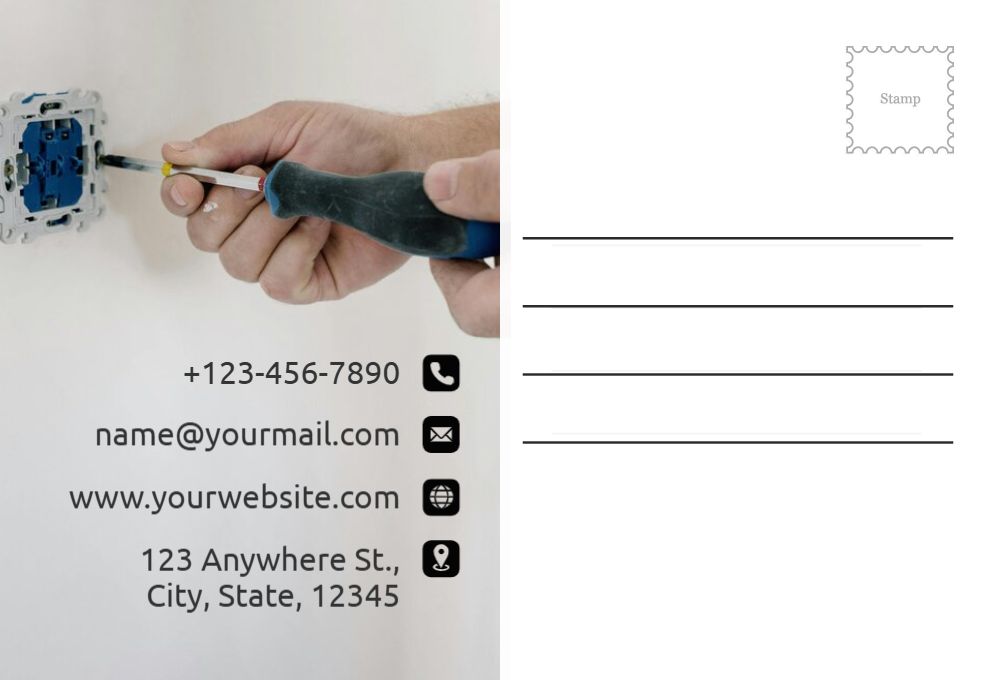 Electronics Postcard Printing template preview 35