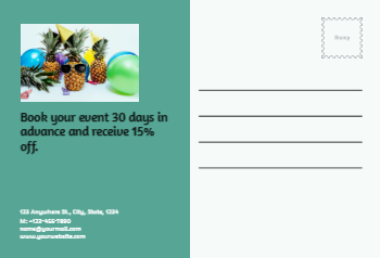 Happy Birthday Postcard Printing template preview 12