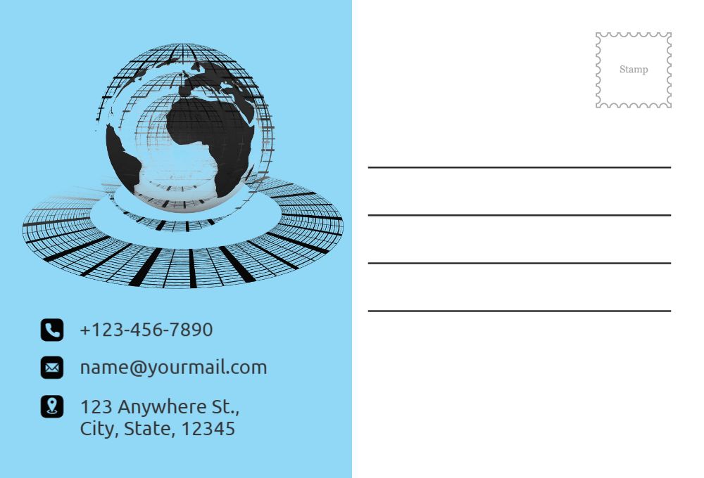 News And Media Postcard Printing template preview 49