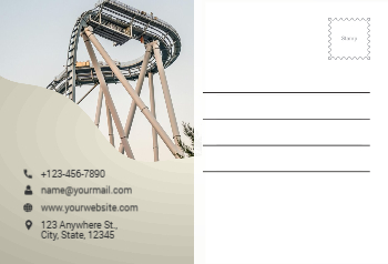 Entertainment Postcard Printing template preview 24