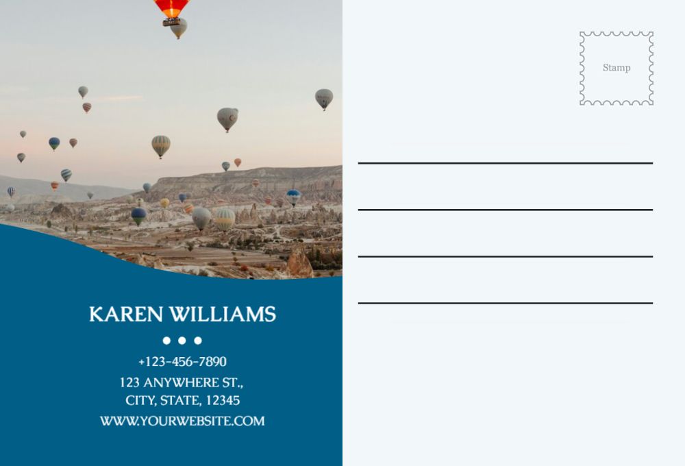 Travels Postcard Printing template preview 47