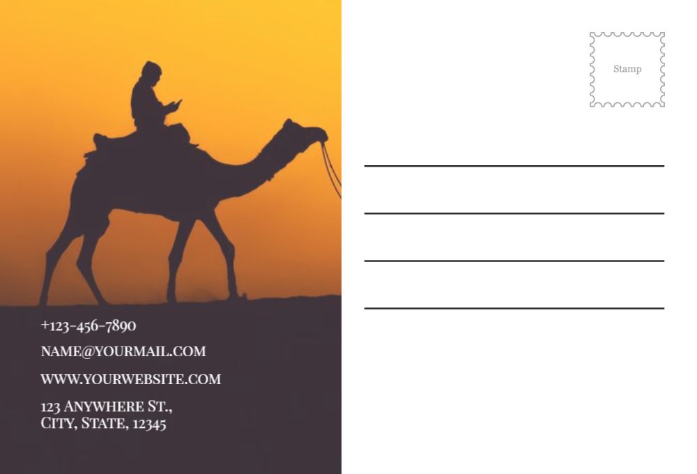 Travels Postcard Printing template preview 33