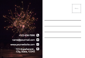 New Year Rush Postcards Printing template preview 20