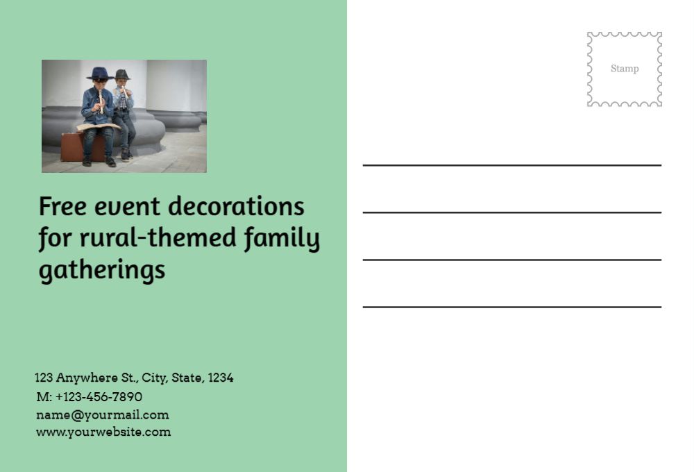 Stay In Touch Postcard Printing template preview 31