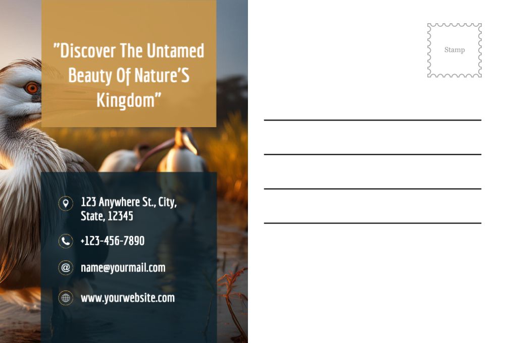 Animal Pets Rush Postcards Printing template preview 39