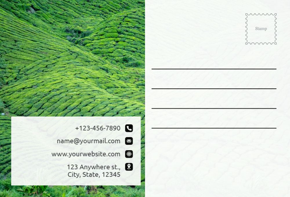 Basic Postcard Printing template preview 45