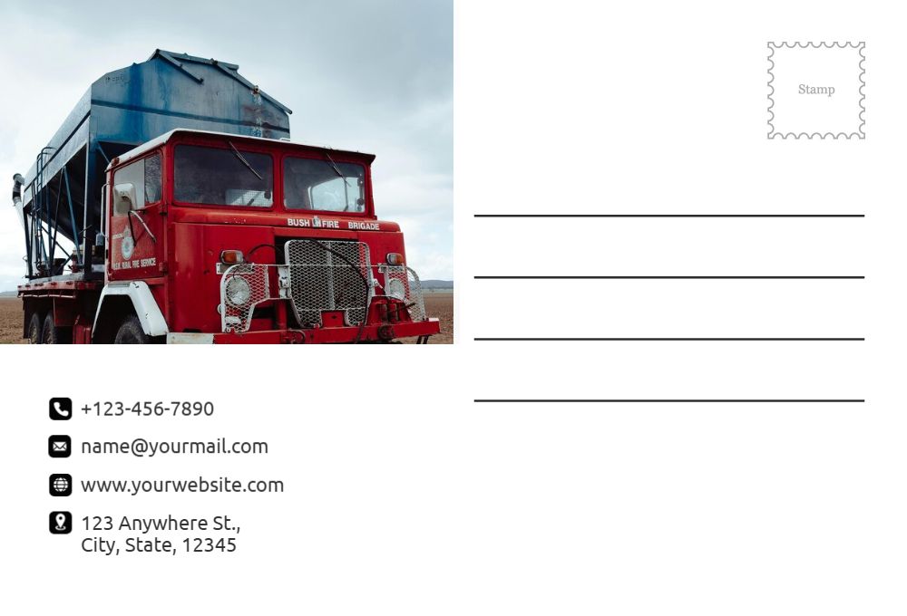 Transportation And Logistics Postcard Printing template preview 45