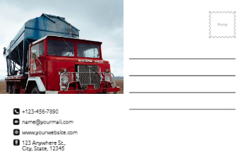 Transportation And Logistics Postcard Printing template preview 16