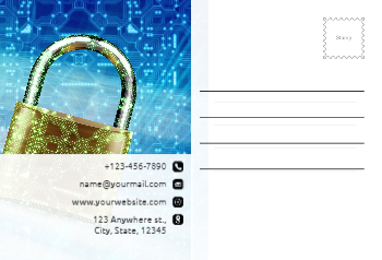 Security Postcard Printing template preview 8