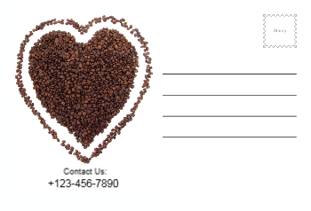 Coffee Bar Rush Postcards Printing template preview 6