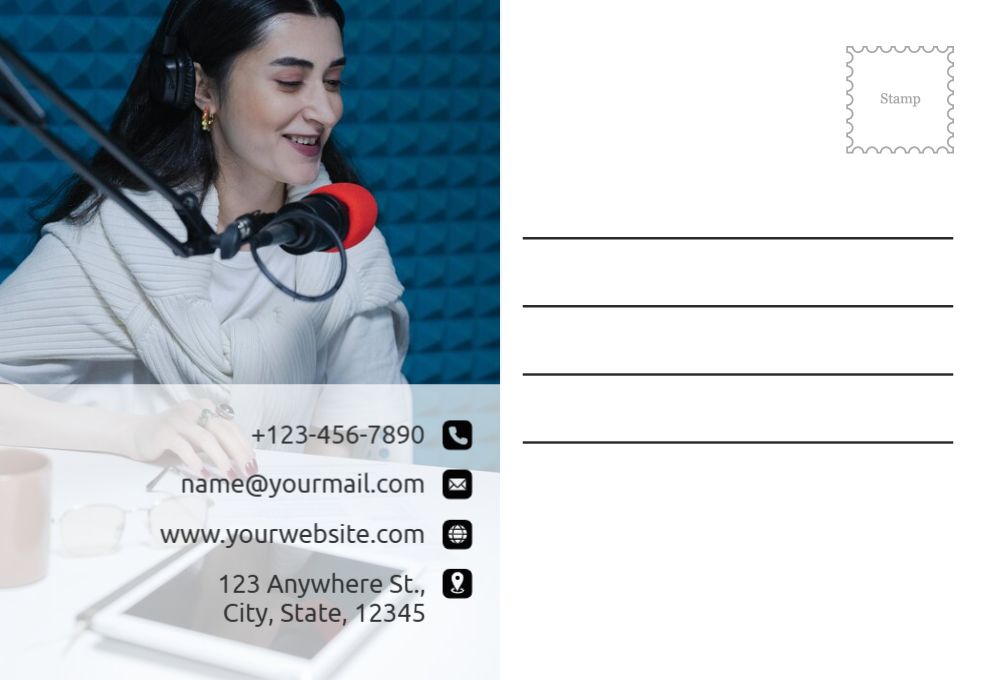 News And Media Postcard Printing template preview 37