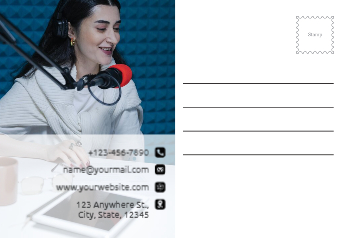News And Media Postcard Printing template preview 8