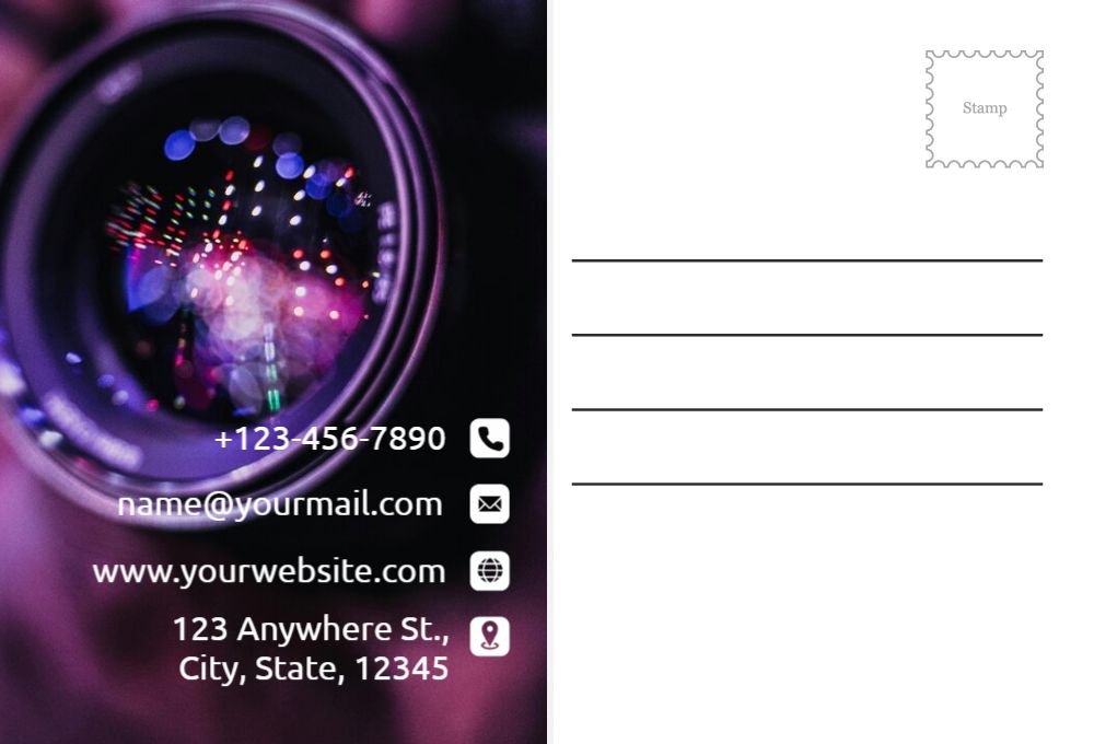 Arts And Photography Postcard Printing template preview 45