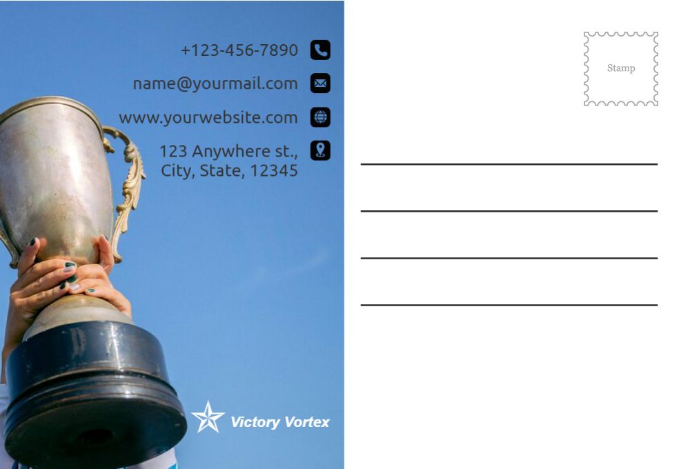Sport Postcard Printing template preview 39