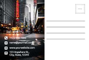 Illustrative Postcard Printing template preview 18