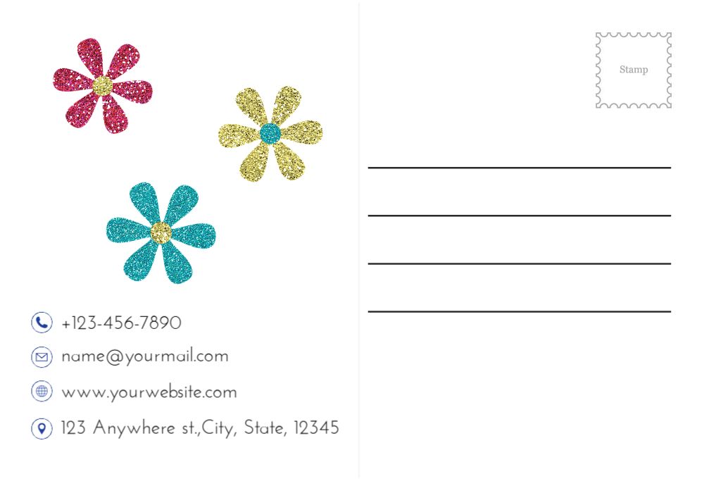 New Year Rush Postcards Printing template preview 33