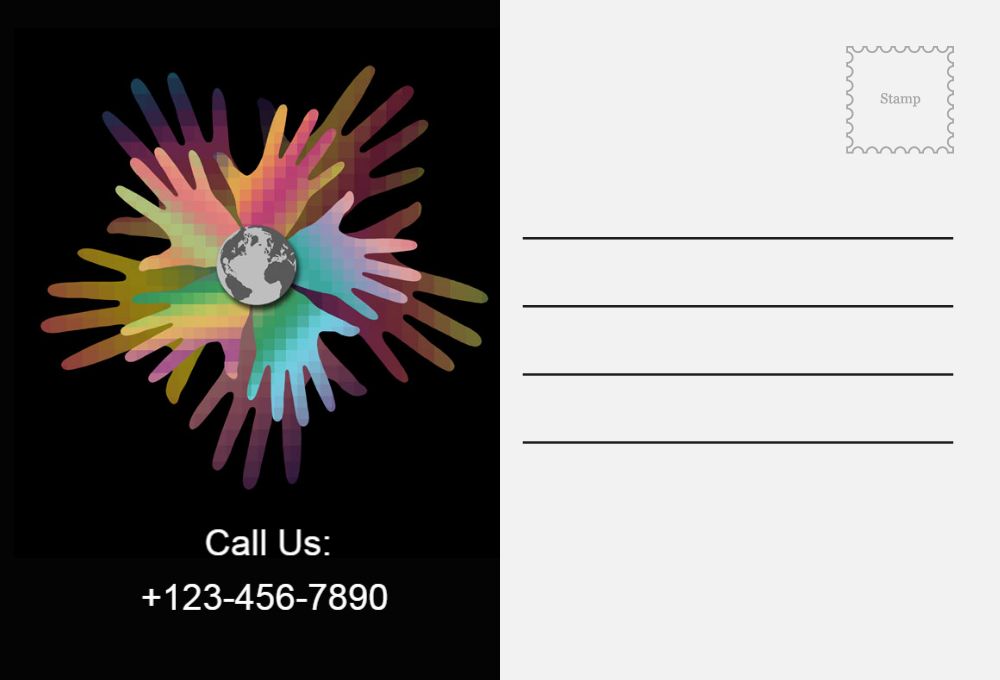 Illustrative Postcard Printing template preview 55