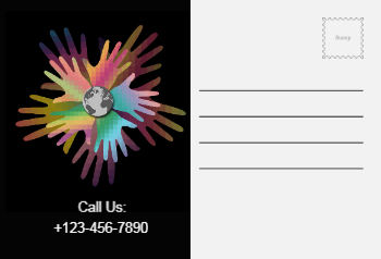 Illustrative Postcard Printing template preview 26