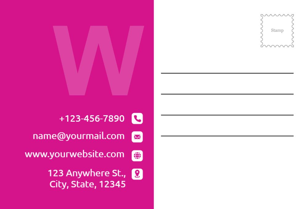 Illustrative Postcard Printing template preview 57
