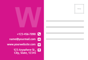 Illustrative Postcard Printing template preview 28