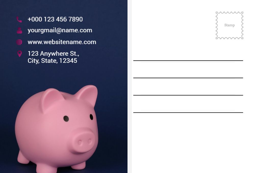 Basic Postcard Printing template preview 47