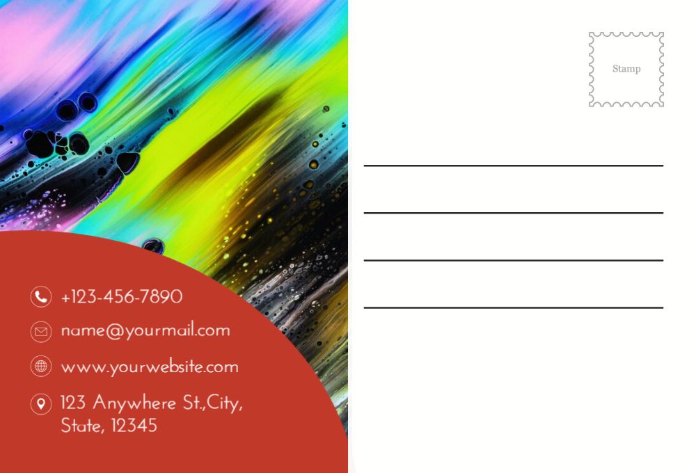 Arts And Photography Postcard Printing template preview 35